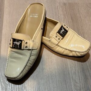 Stuart Weitzman off White Patent  Womens  Slides size 10